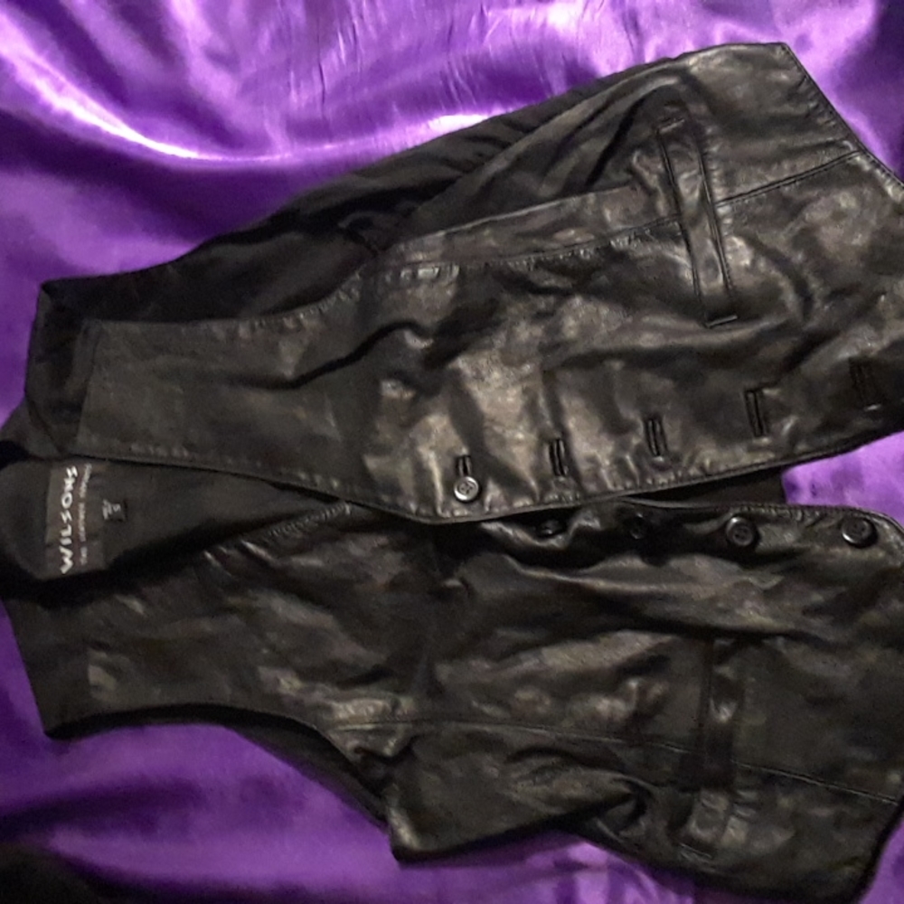 Leather vest